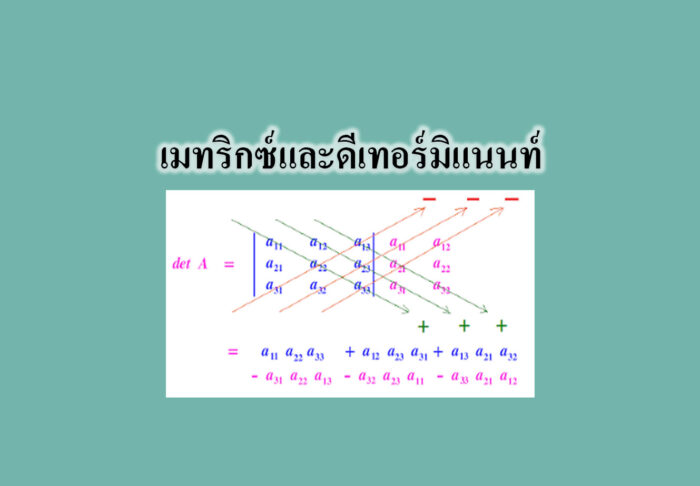 เมทริกซ์และดีเทอร์มิแนนท์