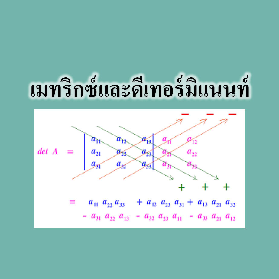 เมทริกซ์และดีเทอร์มิแนนท์