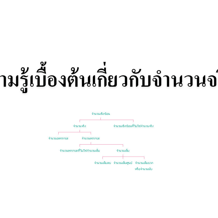 ความรู้เบื้องต้นเกี่ยวกับจำนวนจริง