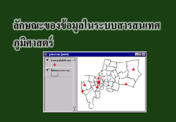 ลักษณะของข้อมูลในระบบสารสนเทศภูมิศาสตร์