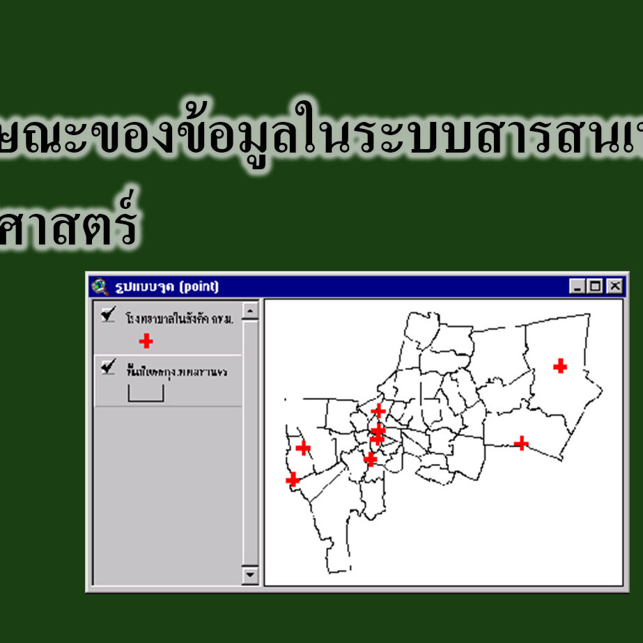 ลักษณะของข้อมูลในระบบสารสนเทศภูมิศาสตร์