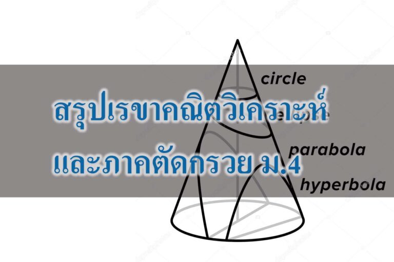 เรขาคณิตวิเคราะห์และภาคตัดกรวย