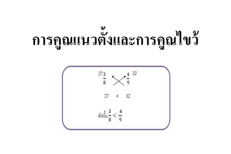 การคูณแนวตั้งและการคูณไขว้