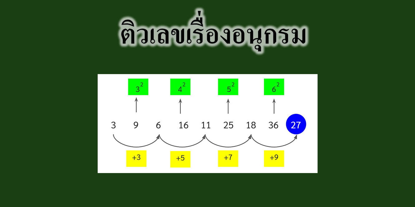 ติวเลขเรื่องอนุกรม