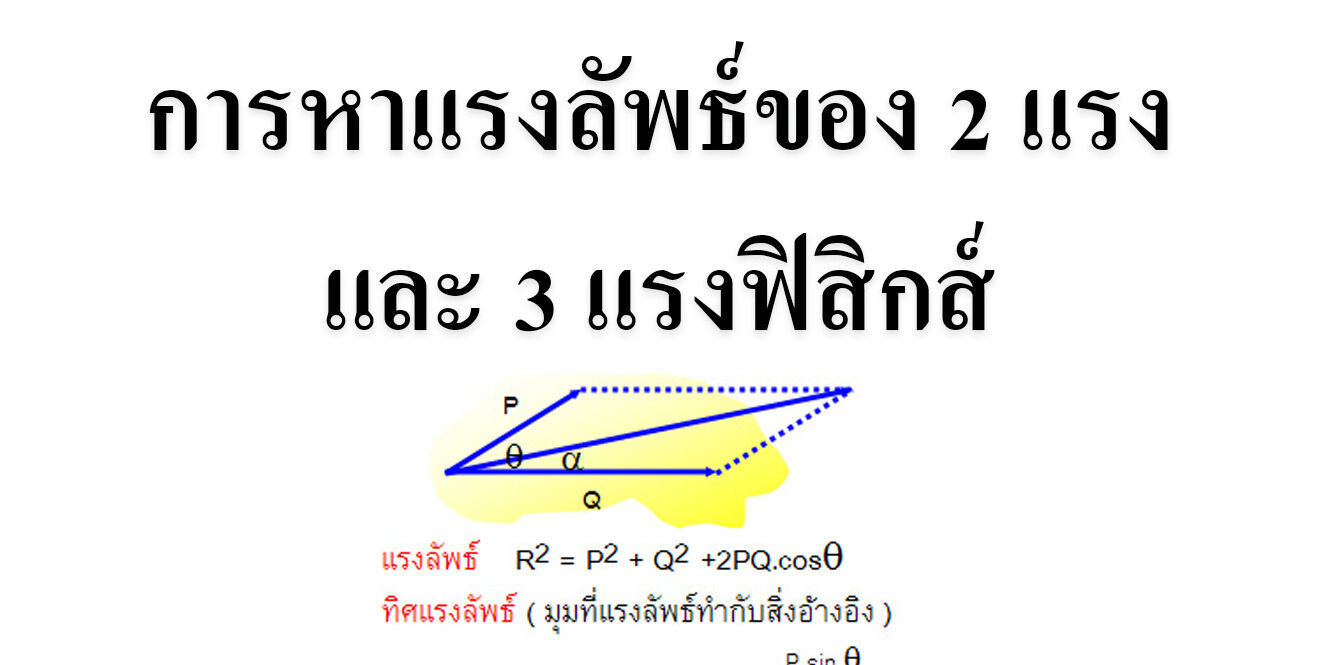 การหาแรงลัพธ์ของ 2 แรง และ 3 แรง การหาแรงลัพธ์ของ 2 แรง และ 3 แรง ม.ปลาย
