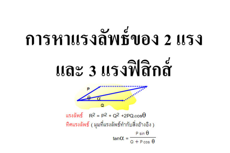 การหาแรงลัพธ์ของ 2 แรง และ 3 แรง การหาแรงลัพธ์ของ 2 แรง และ 3 แรง ม.ปลาย