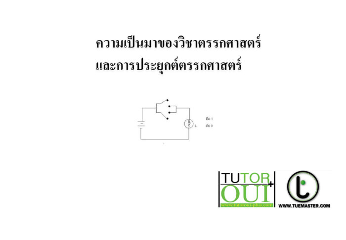 ความเป็นมาของวิชาตรรกศาสตร์ และการประยุกต์ตรรกศาสตร์ 