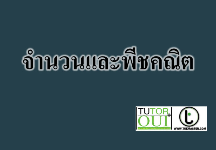 จำนวนและพีชคณิต