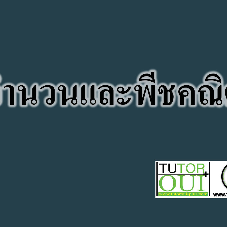 จำนวนและพีชคณิต