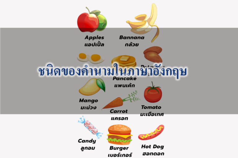 ชนิดของคำนามในภาษาอังกฤษ ชนิดของคำนามในภาษาอังกฤษ
