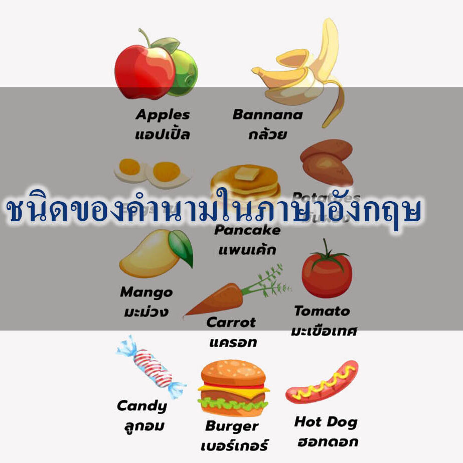 ชนิดของคำนามในภาษาอังกฤษ ชนิดของคำนามในภาษาอังกฤษ