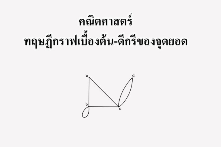 ทฤษฏีกราฟเบื้องต้น‎-ดีกรีของจุดยอด
