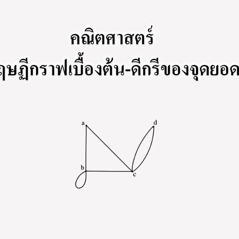 ทฤษฏีกราฟเบื้องต้น‎-ดีกรีของจุดยอด