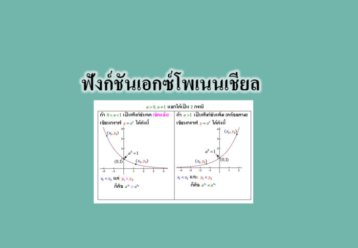 งก์ชันเอกซ์โพเนนเชียล