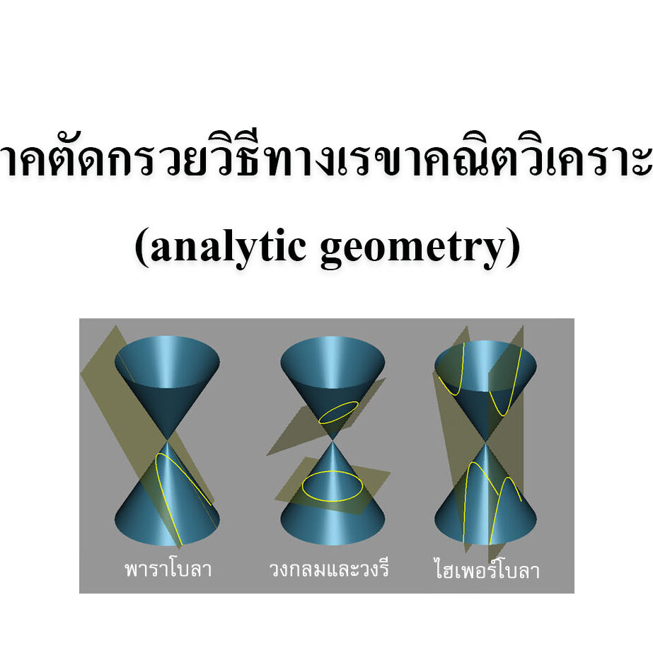 ภาคตัดกรวยวิธีทางเรขาคณิตวิเคราะห์(analytic geometry)