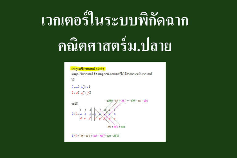 เวกเตอร์ในระบบพิกัดฉาก-คณิตศาสตร์