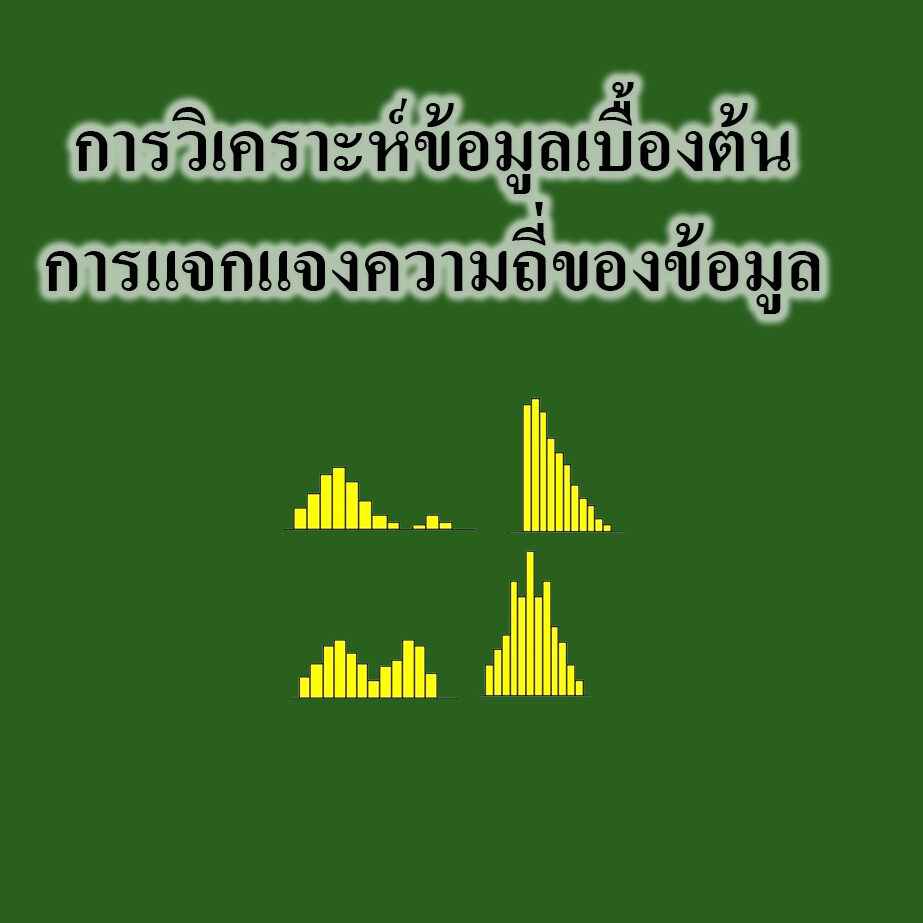 การวิเคราะห์ข้อมูลเบื้องต้น การแจกแจงความถี่ของข้อมูล