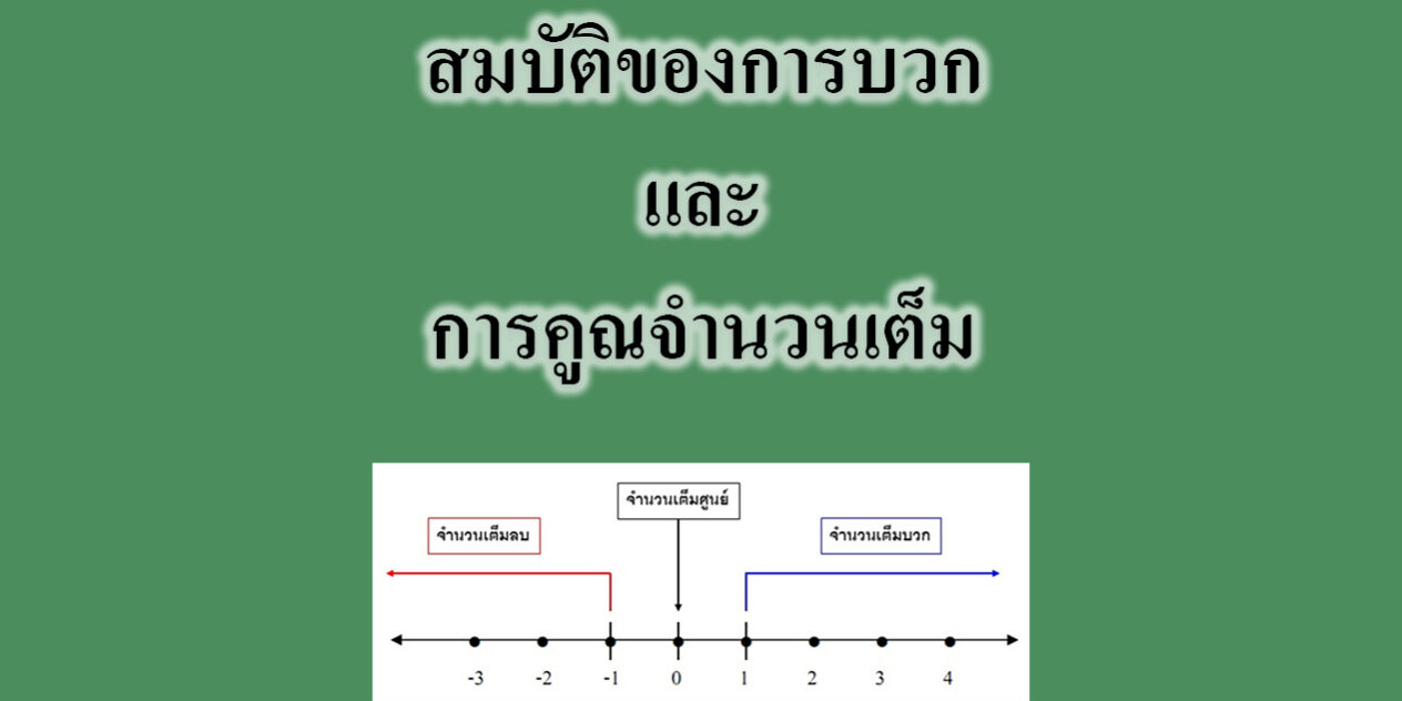 สมบัติของการบวกและการคูณจำนวนเต็ม