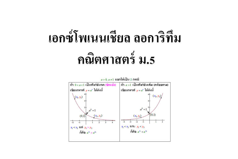 เอกซ์โพเนนเชียล ลอการิทึม