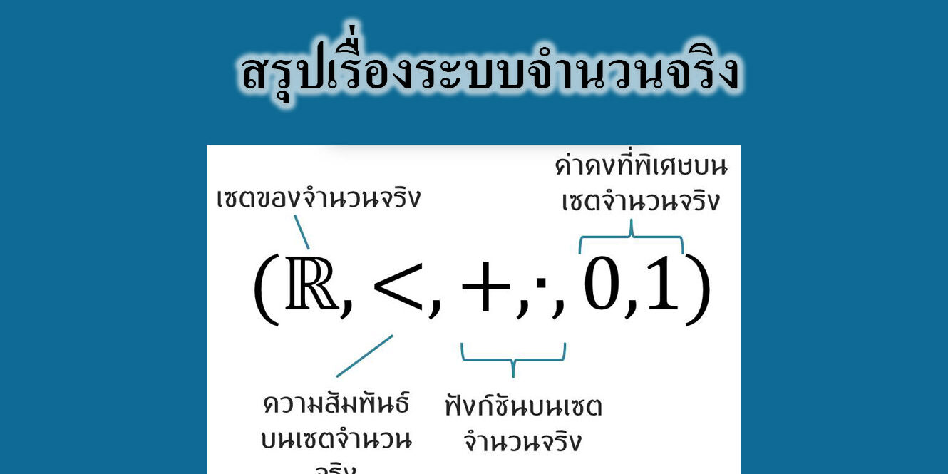 ระบบจำนวนจริง ระบบจำนวนจริง