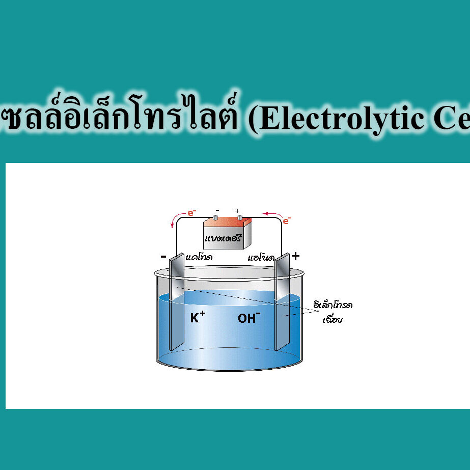 กระบวนการอิเล็กโทรลิซิส (Electrolysis)
