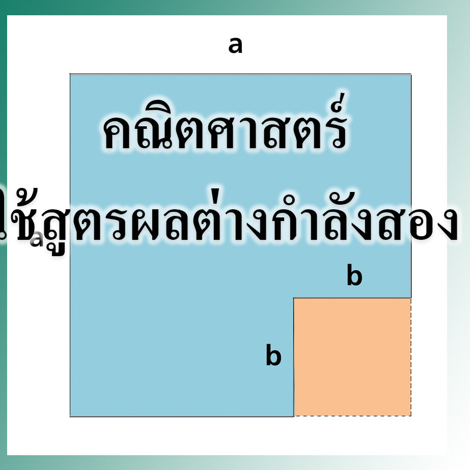 คณิตศาสตร์ ใช้สูตรผลต่างกำลังสอง