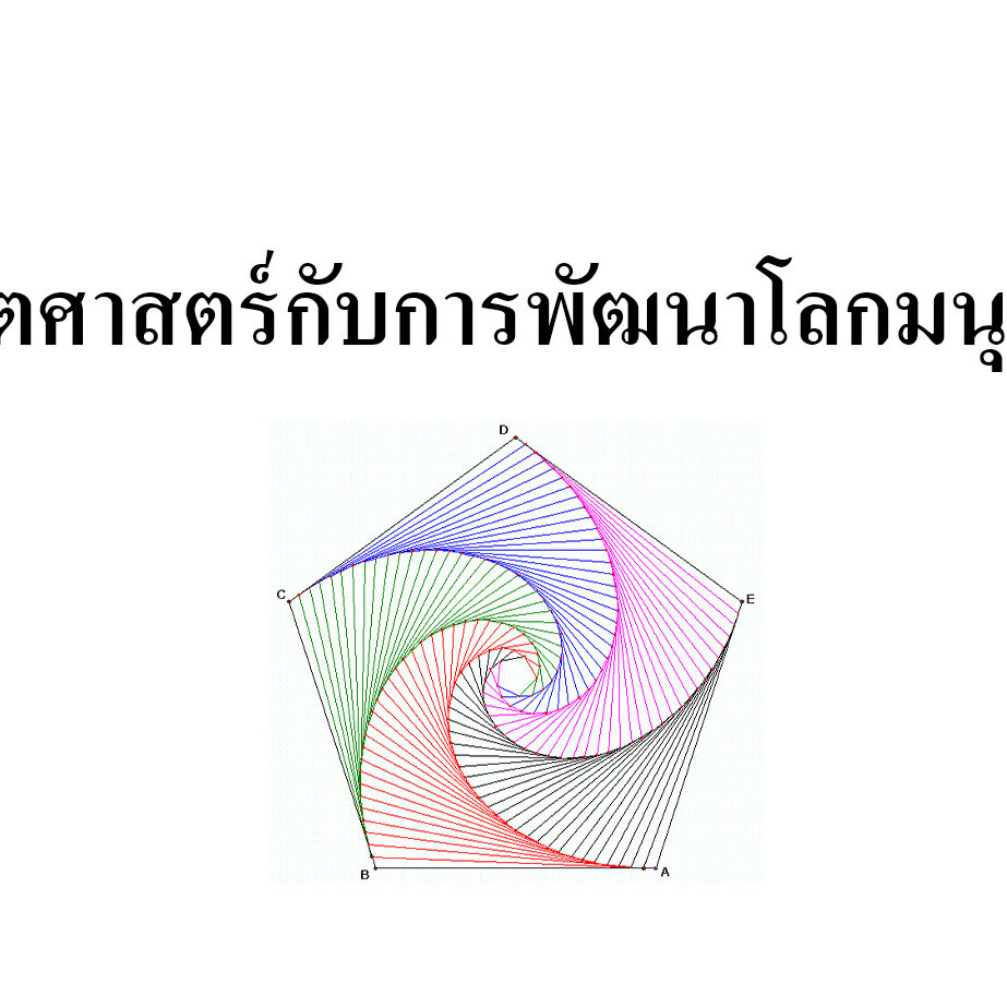 คณิตศาสตร์กับการพัฒนาโลกมนุษย์