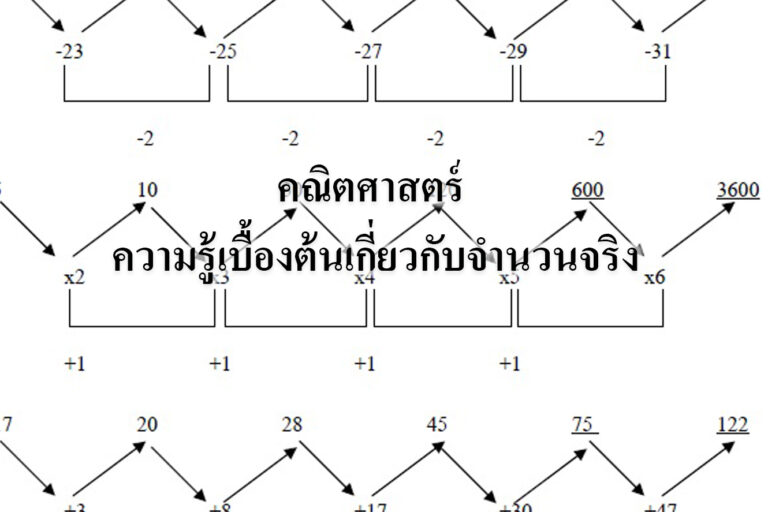 ความรู้เบื้องต้นเกี่ยวกับจำนวนจริง