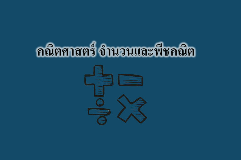 คณิตศาสตร์ จำนวนและพีชคณิต 