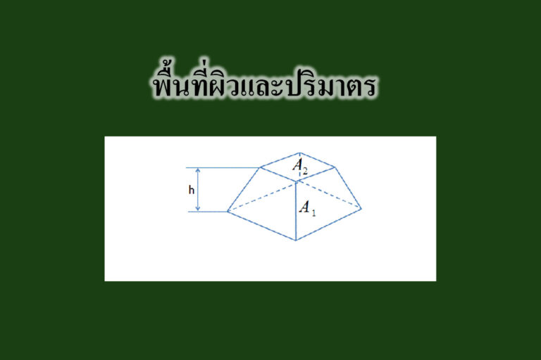 พื้นที่ผิวและปริมาตร-คณิตศาสตร์