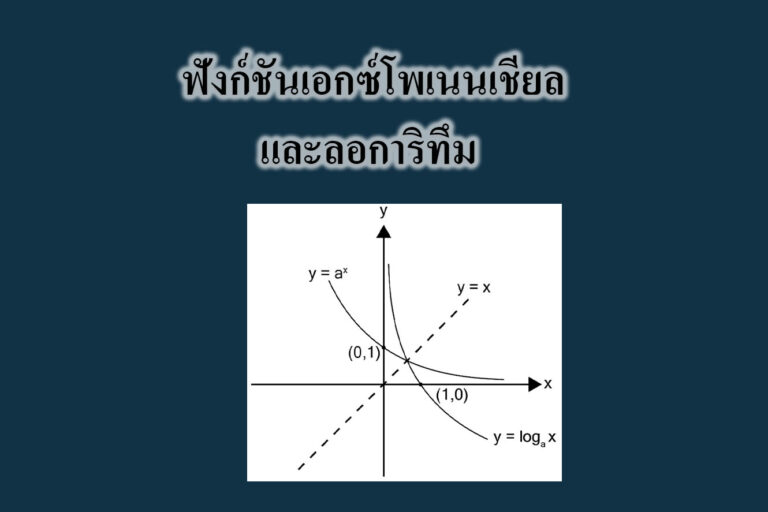  ฟังก์ชันเอกซ์โพเนนเชียลและลอการิทึม