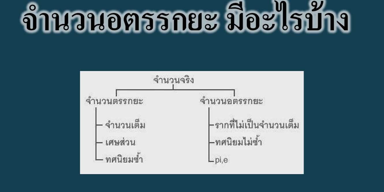 จํานวนอตรรกยะ มีอะไรบ้าง