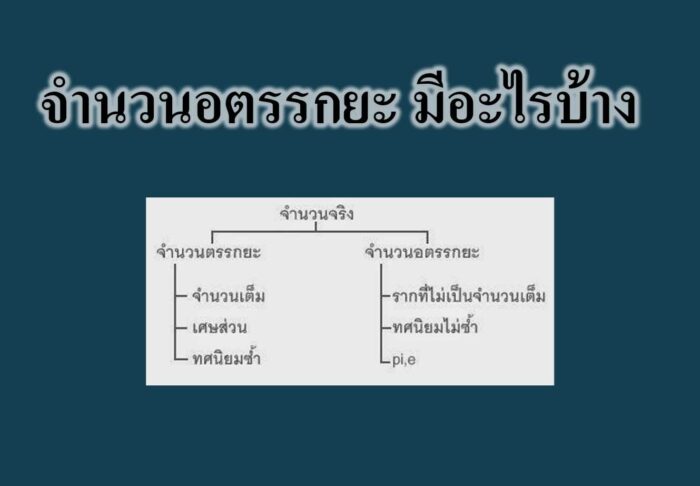 จํานวนอตรรกยะ มีอะไรบ้าง