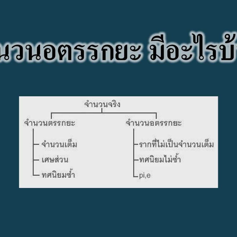 จํานวนอตรรกยะ มีอะไรบ้าง จํานวนอตรรกยะ มีอะไรบ้าง