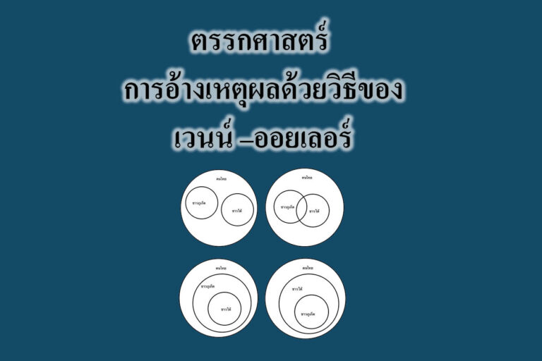 ตรรกศาสตร์ การอ้างเหตุผลด้วยวิธีของเวนน์ –ออยเลอร์ ตรรกศาสตร์ การอ้างเหตุผลด้วยวิธีของเวนน์ –ออยเลอร์