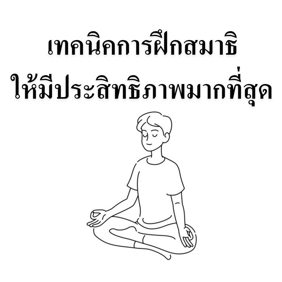 เทคนิคการฝึกสมาธิให้มีประสิทธิภาพมากที่สุด เทคนิคการฝึกสมาธิให้มีประสิทธิภาพมากที่สุด
