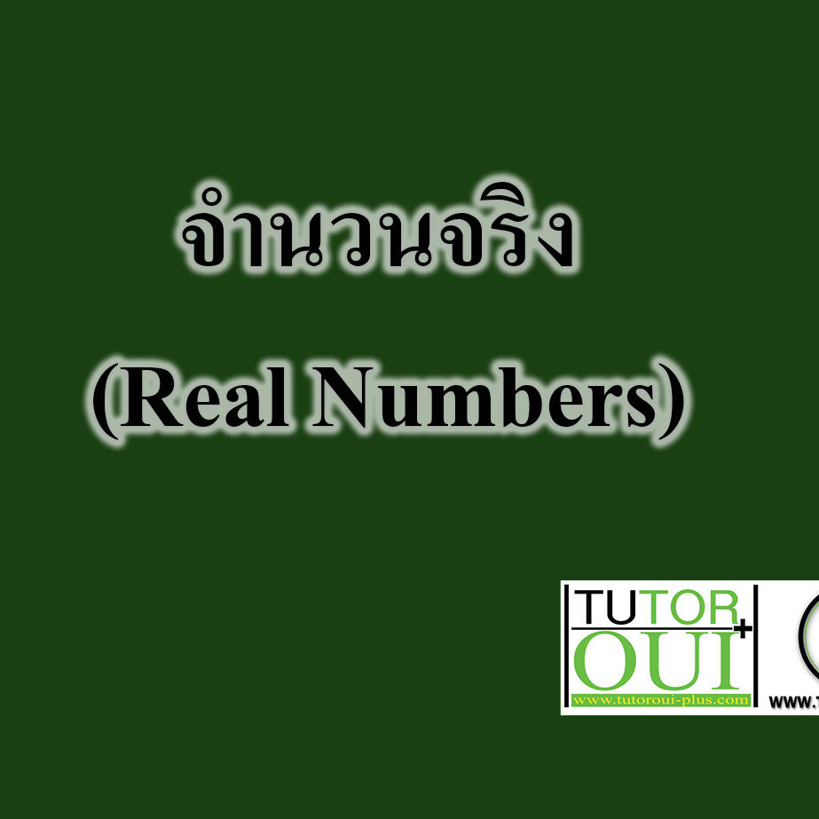 จำนวนจริง (Real Numbers)