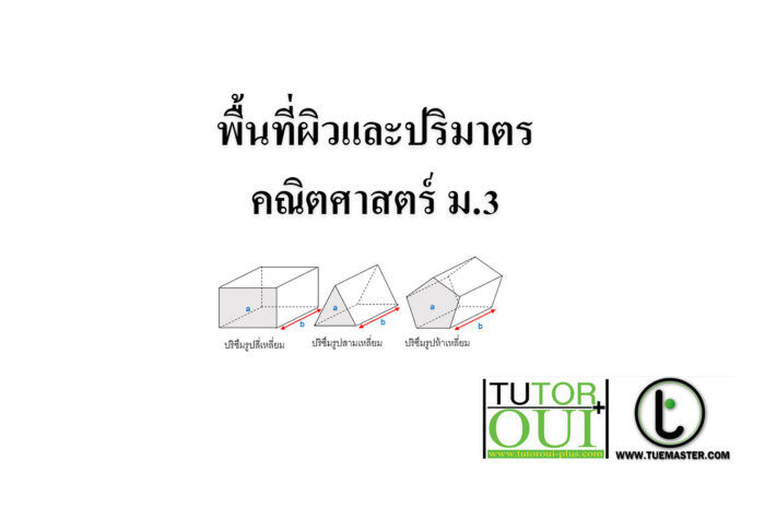 พื้นที่ผิวและปริมาตร-คณิตศาสตร์ ม.3