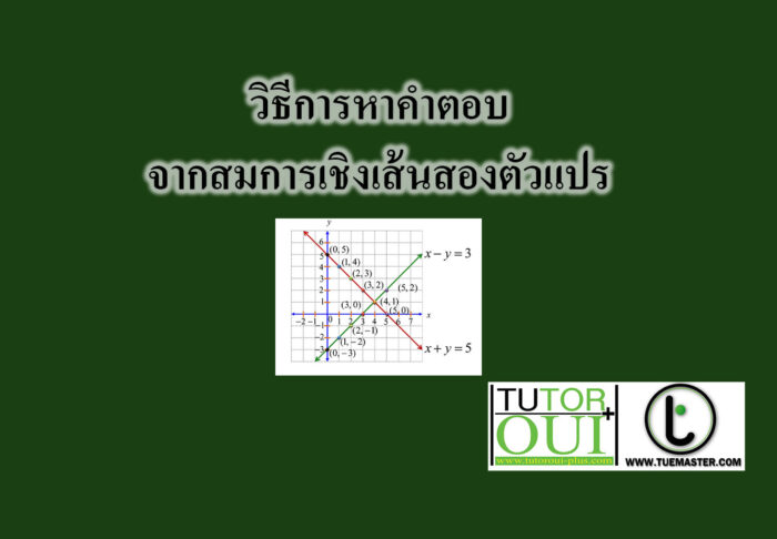 วิธีการหาคำตอบจากสมการเชิงเส้นสองตัวแปร