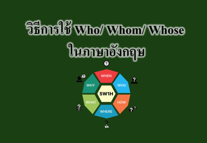 วิธีการใช้ Who-Whom- Whose ในภาษาอังกฤษ วิธีการใช้ Who/ Whom/ Whose ในภาษาอังกฤษ