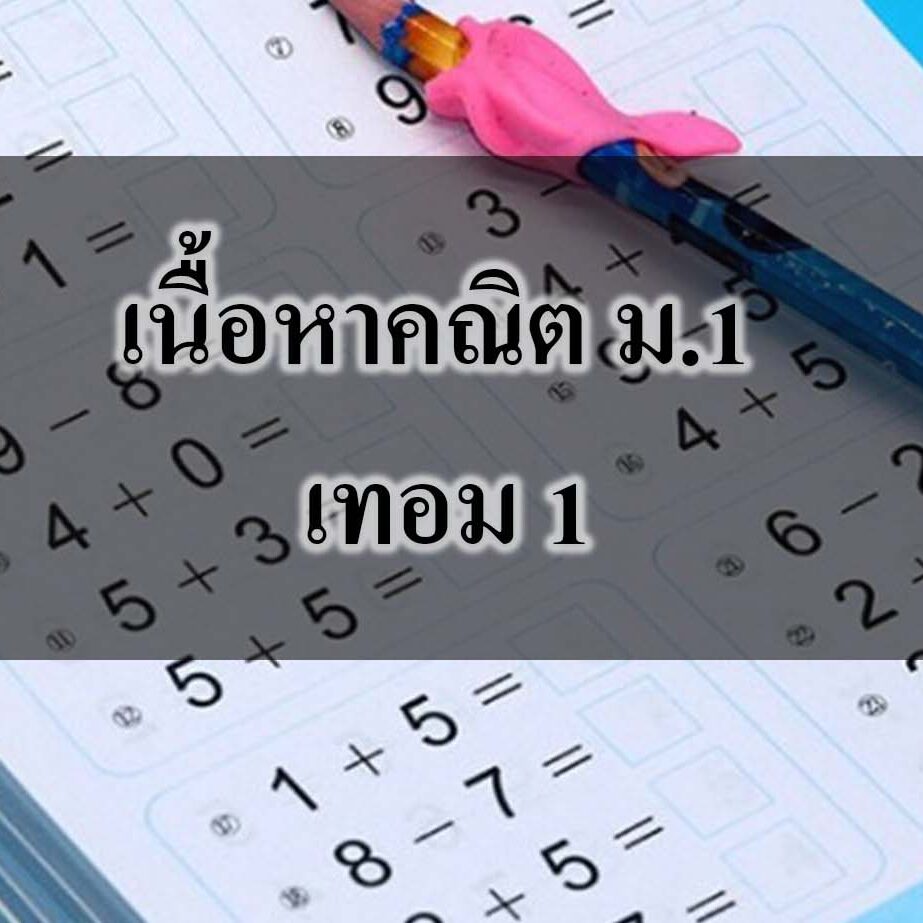 เนื้อหาคณิต ม.1 เทอม 1