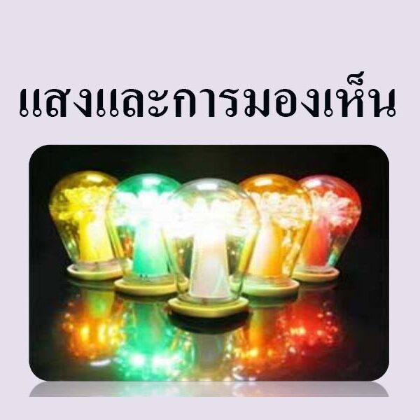 แสงและการมองเห็น แสงและการมองเห็น