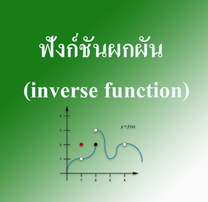 ฟังก์ชันผกผัน  (inverse function) -คณิตศาสตร์ ม.ปลาย
