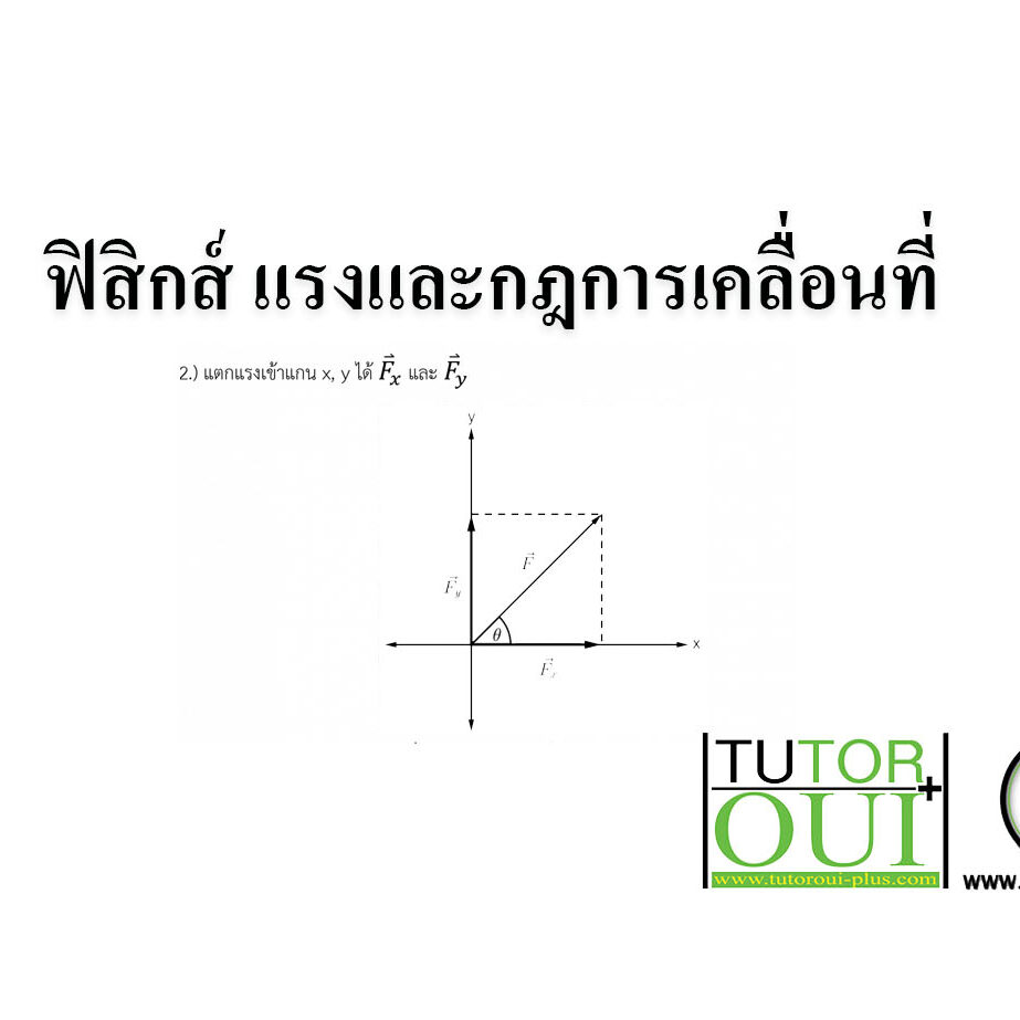 ฟิสิกส์ แรงและกฎการเคลื่อนที่