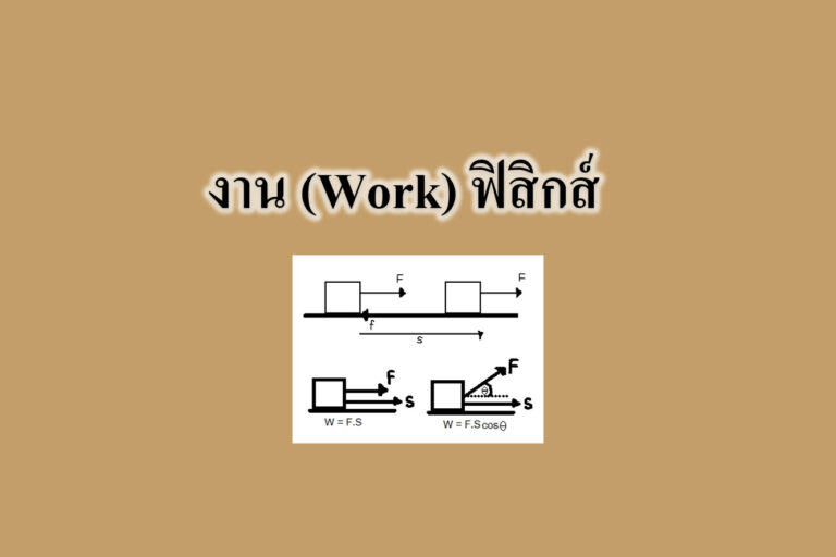 ฟิสิกส์เรื่องงาน (Work) ฟิสิกส์เรื่องงาน (Work)