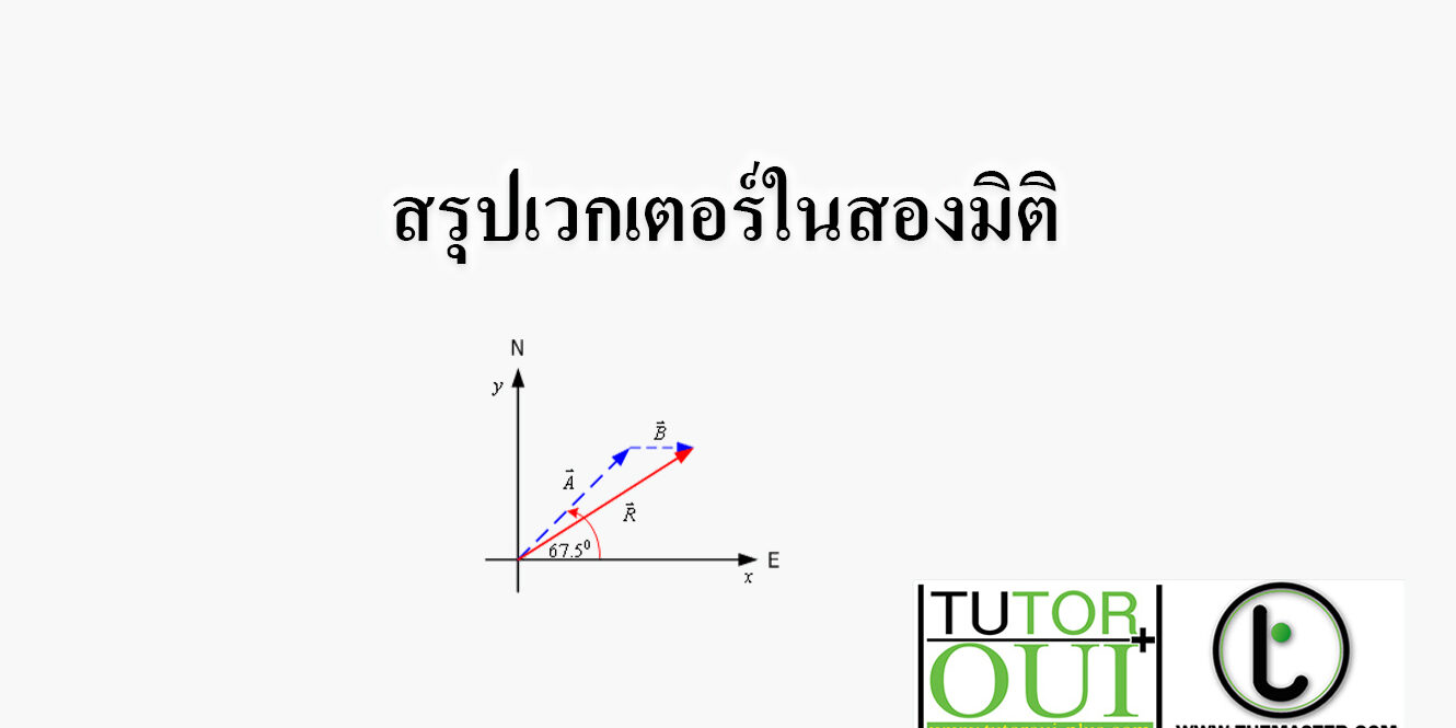 สรุปเวกเตอร์ในสองมิติ