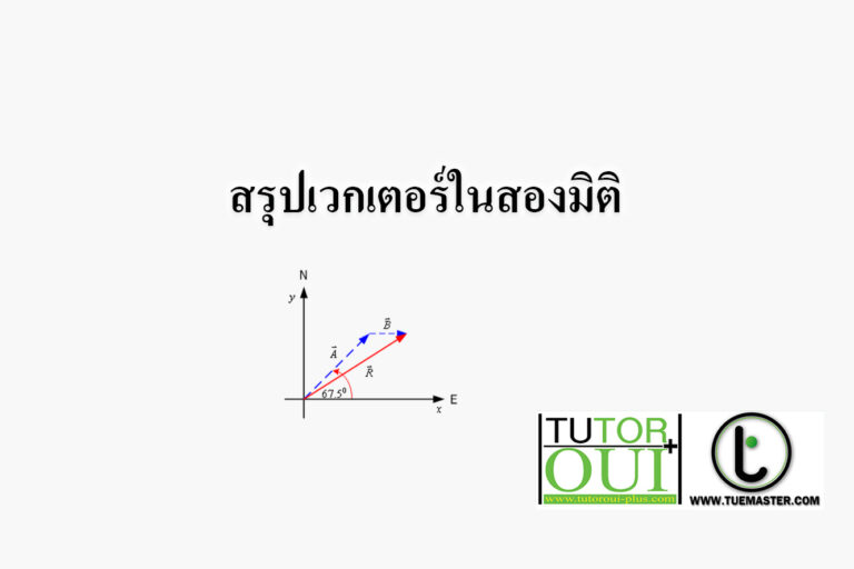 สรุปเวกเตอร์ในสองมิติ