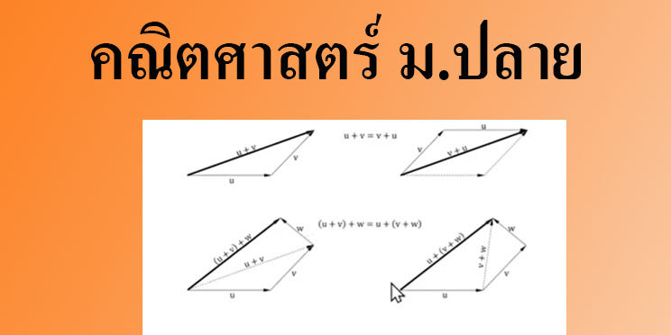 เวกเตอร์ (vector)-คณิตศาสตร์ – Tuemaster เรียนออนไลน์ ม.ปลาย