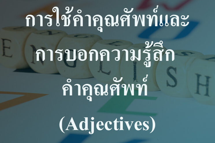การใช้คำคุณศัพท์และการบอกความรู้สึก การใช้คำคุณศัพท์และการบอกความรู้สึก