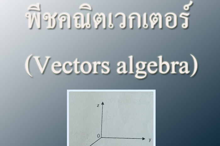 พีชคณิตเวกเตอร์ (Vectors algebra)